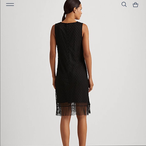 Ralph Lauren Black Label Beaded Sleeveless Cocktail Dress Black Size 6 - Picture 11 of 13